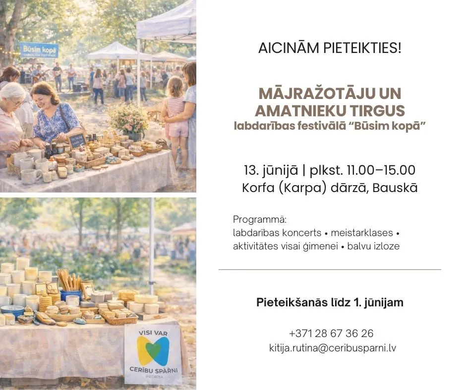 Labdar Bauskā labdarības festivāls “Būsim kopā”