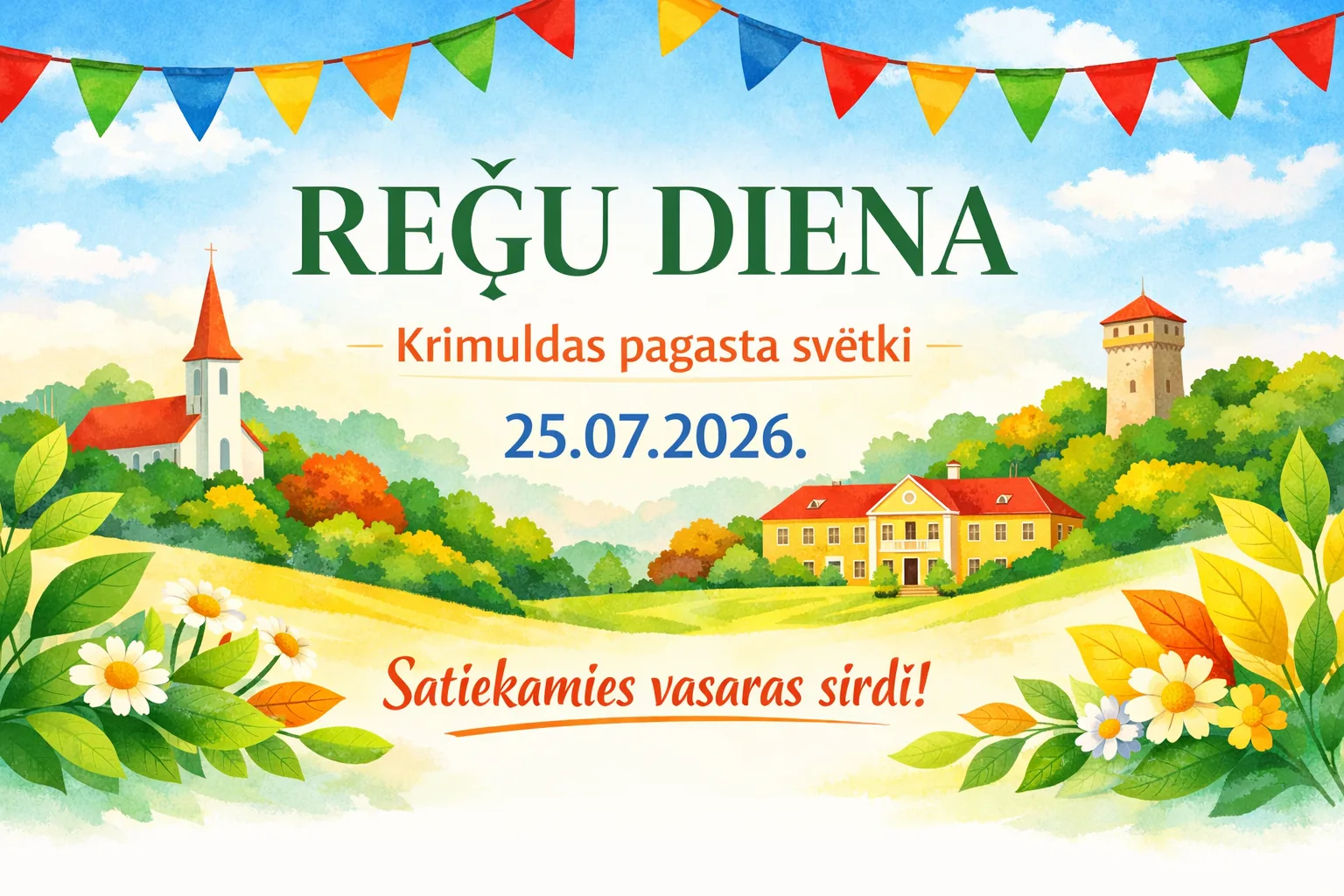 REĢU DIENA. Krimuldas pagasta svētki