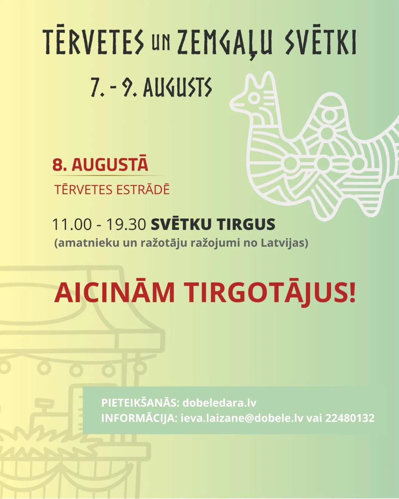 Tērvetes un zemgaļu svētku tirgus 2026