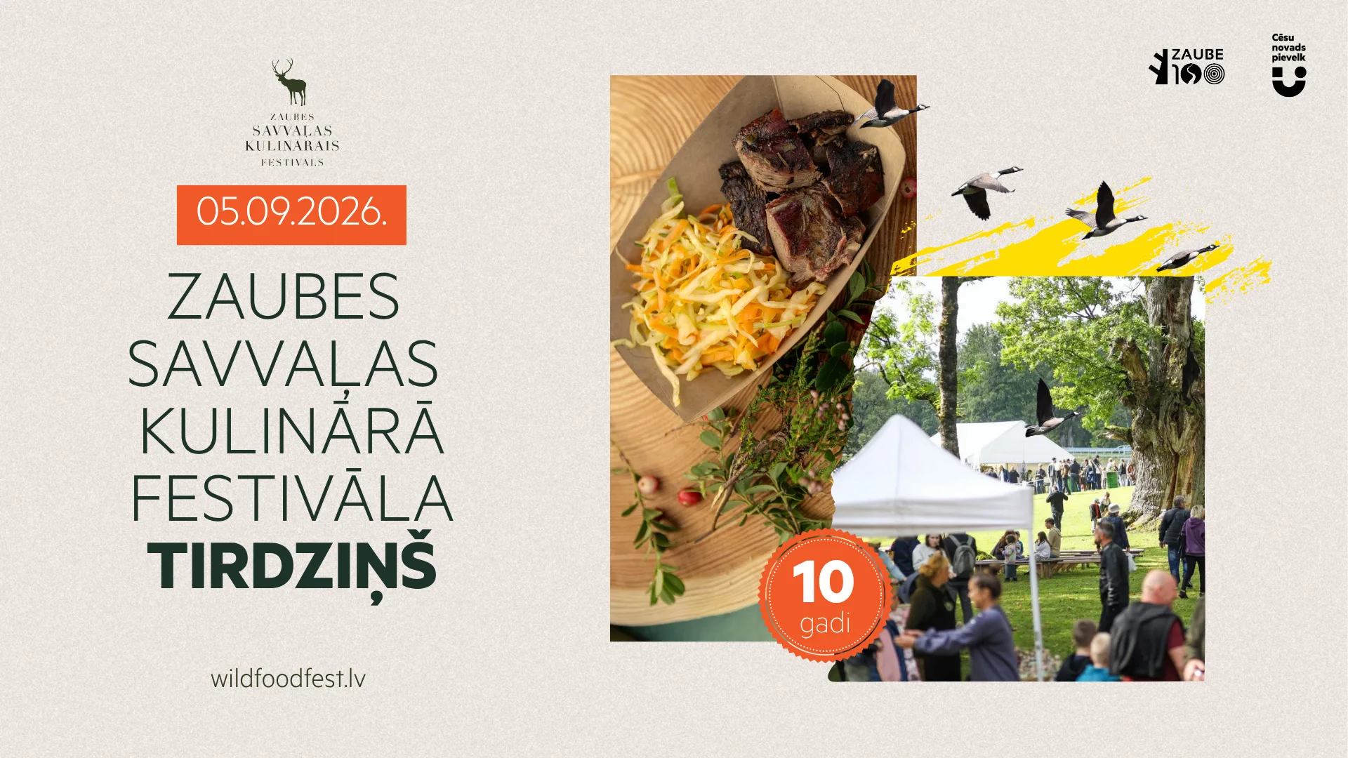Zaubes savvaļas kulinārais festivāls 2026. Spēka avots