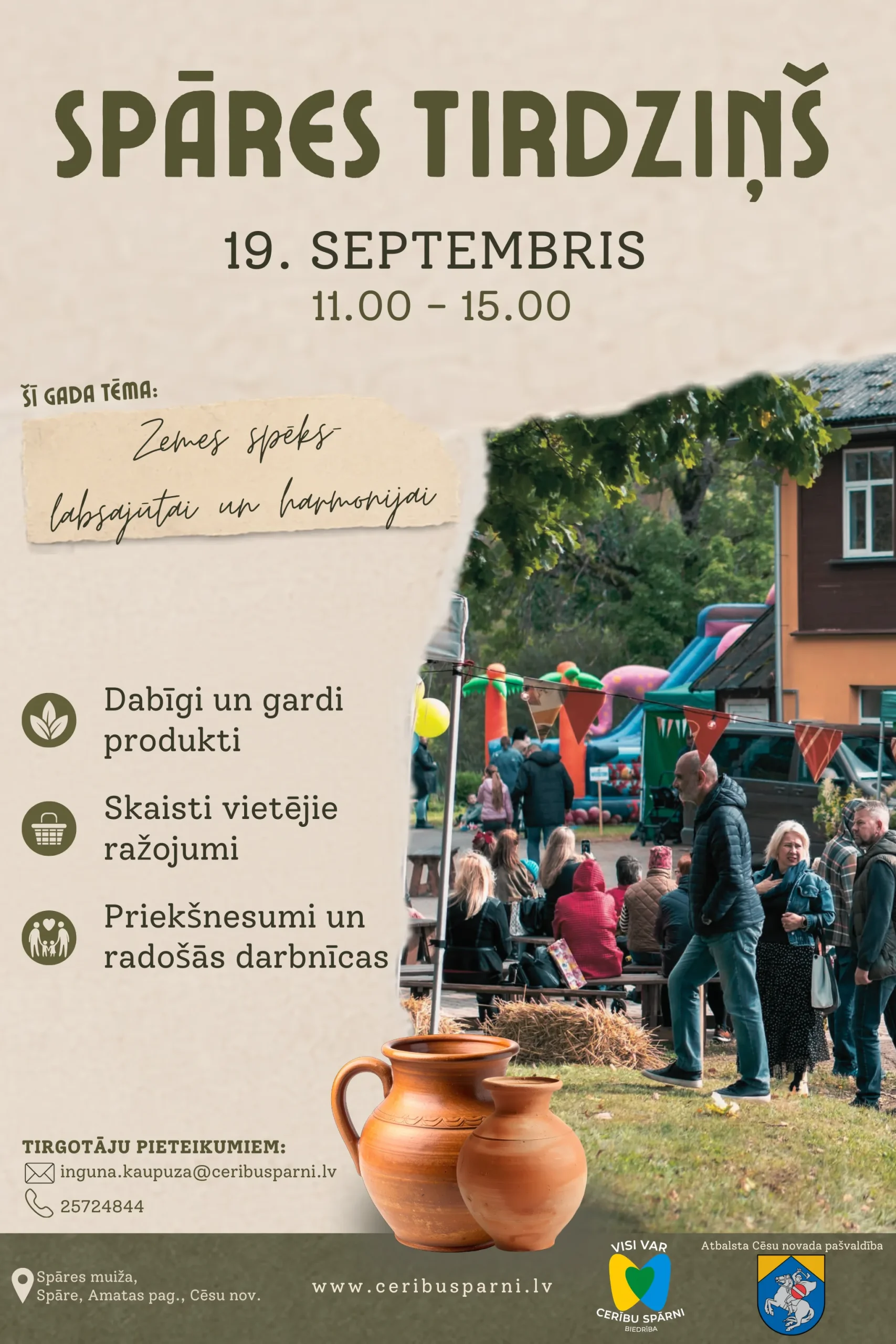Spāres tirdziņš - “Zemes spēks labsajūtai un harmonijai”