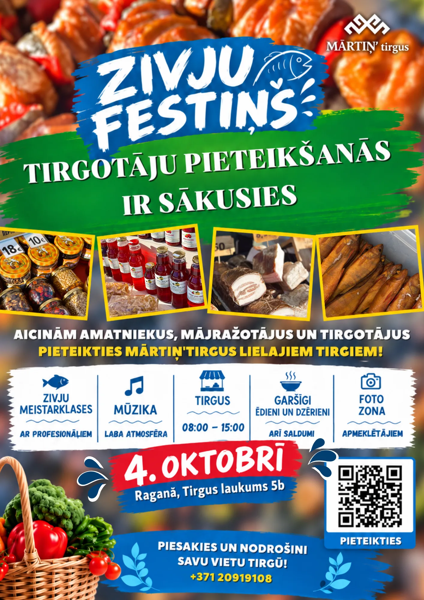 LIELAIS tirgus Raganā ZIVJU festiņš