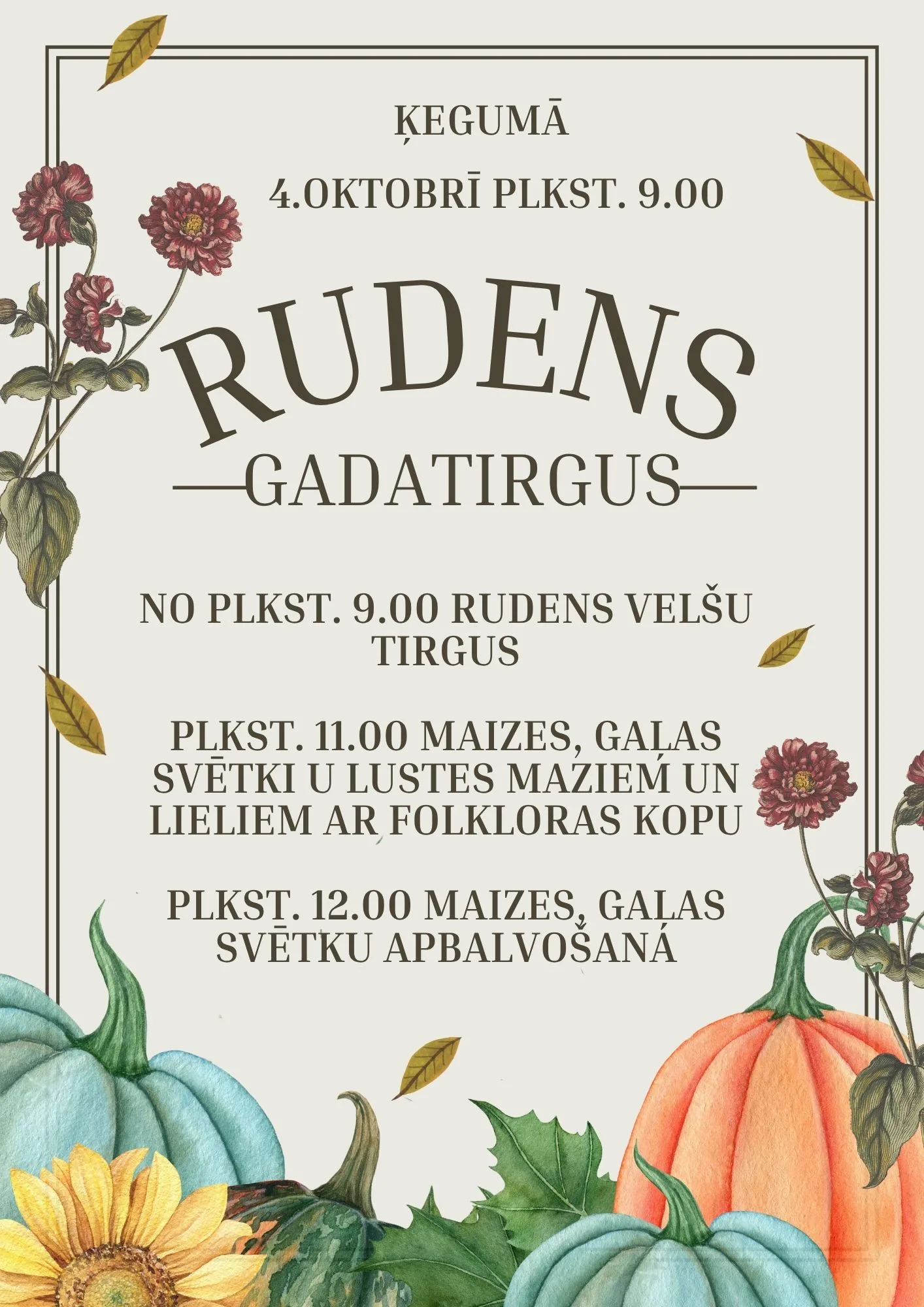 Miķeļdienas gadatirgus un maizes, gaļas svētki