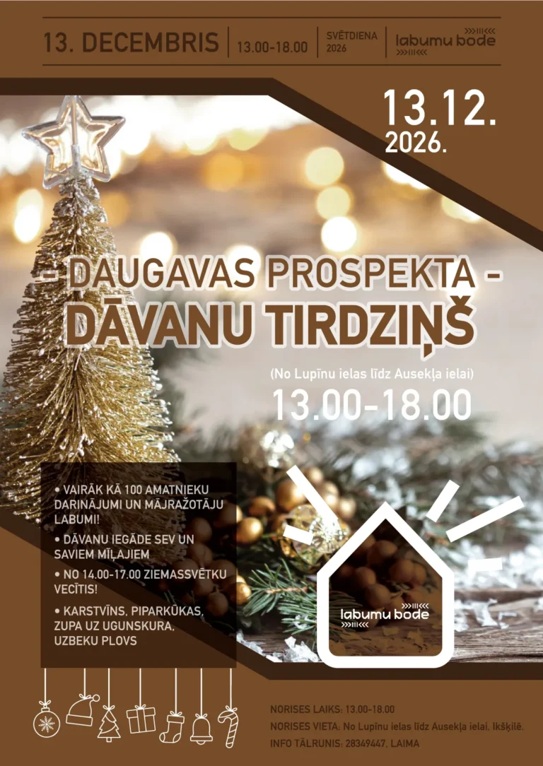 Ikšķilē Daugavas prospekta dāvanu tirdziņš